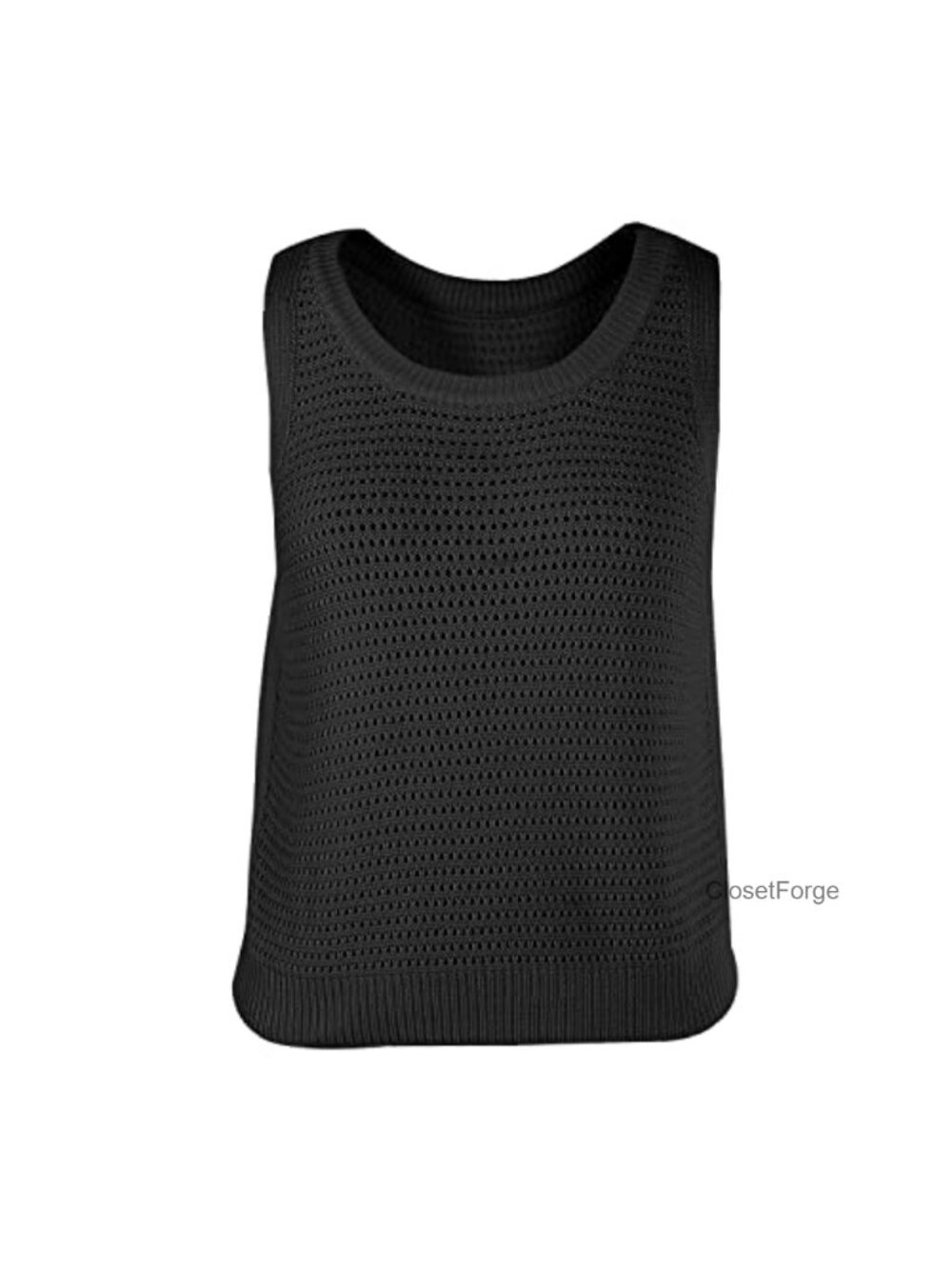 Womens Crochet Tank Top Sleeveless Knit Summer Sweater - Picture 5 of 6